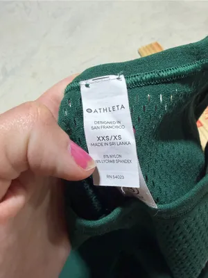 Athleta tank Top Forest Green XXS/XS thumbnail 4