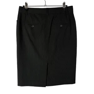 Express Editor Black Pinstripe Knee Length Pencil Skirt‎ 0 thumbnail 2
