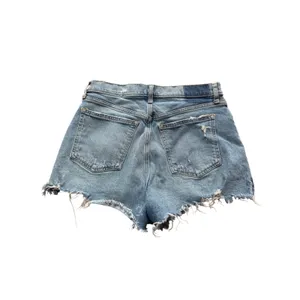 Abercrombie & Fitch The Mom Short High Rise Distressed Denim Blue Casual thumbnail 2