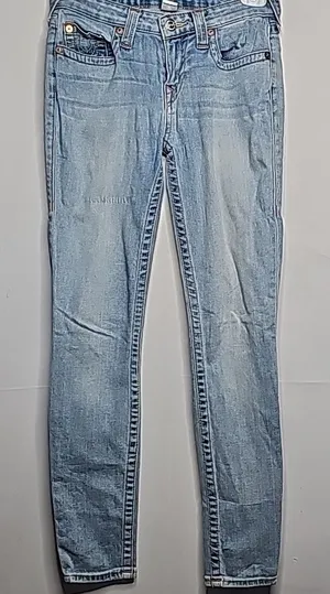 True religion curvy skinny blue denim jeans size 26 thumbnail 1