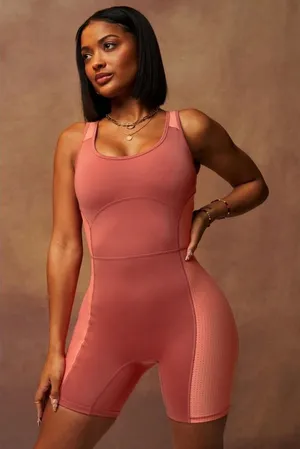 Fabletics Motion365 Terracotta Shorts One Piece,‎ Medium (approx. size) thumbnail 1