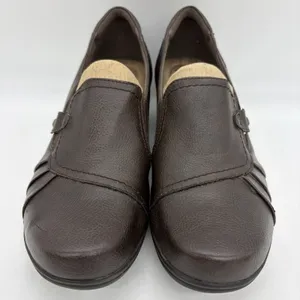 Earth Origins Womens 10W Shoes Rosario Loafers‎ Brown Low-Heel Slip-On Comfort thumbnail 3