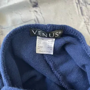 Venus Lingerie Mini Slip Dress Deep Navy Blue V-Neck M 90s Y2K Spaghetti Strap thumbnail 12