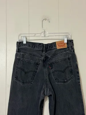 Levi’s ’94 Baggy Jeans Faded Black High Rise Distressed Size 29 thumbnail 5