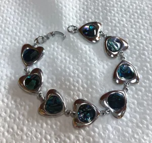 Vintage Heart Silver Tone Bracelet thumbnail 4