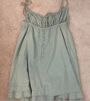 Green Princess Polly Empress of Love Mini Dress Sage thumbnail 4
