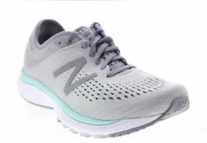 New Balance Women's Light Gray Running Sneakers with Mint Trim thumbnail 1