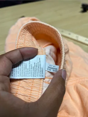 American Eagle High-Waisted Corduroy Sport Shorts Neon Peach Size M thumbnail 10