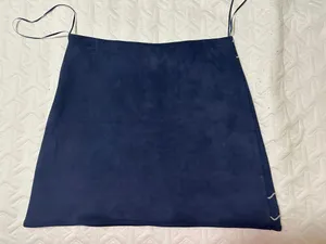 Francesca’s Blue Embroidered Skirt thumbnail 2