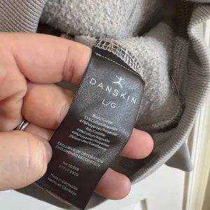 Danskin Light Gray Quarter-Zip Hoodie / J117 thumbnail 4