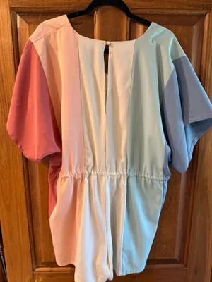 Aaron and Amber Color block romper thumbnail 2