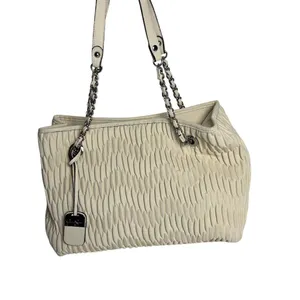 Jessica Simpson Ivory Quilted Ruched Shoulder Bag‎ Women's Casual Elegant thumbnail 4