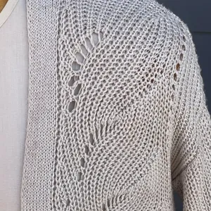 Cream duster knit cardigan Sz small thumbnail 4