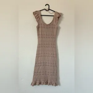Freshman 1996 crochet midi dress sz small thumbnail 4