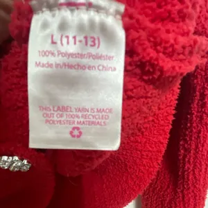 No Boundaries Red Knit Cardigan Rhinestone Buttons Size L (11–13) (A189)✨ thumbnail 8