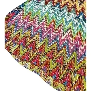 Zac & Rachel stacked multi color halter flowy blouse. Large thumbnail 7