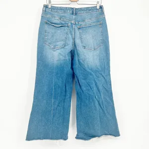 Madewell Womens Curvy Flared Wide-Leg Jeans Boho Raw‎ Hem DM7401 Blue Size 31 thumbnail 9