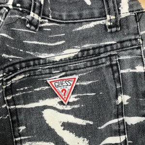 Vintage Guess By Georges Marciano Jeans Womens 28 Gray Zebra Skinny Ankle Zip thumbnail 4