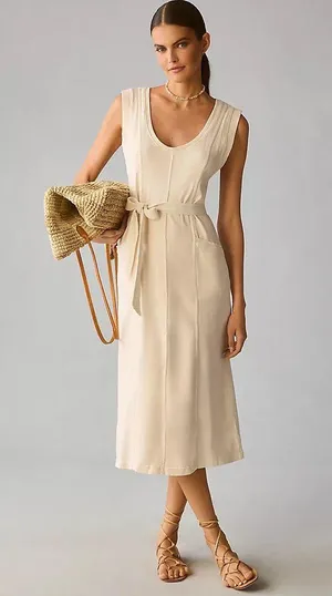 Anthropologie Daily Practice Seamed Sleeveless Dress size M thumbnail 1