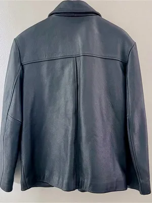 90s Vintage Women’s Black Leather Coat Medium Winlit New York thumbnail 5