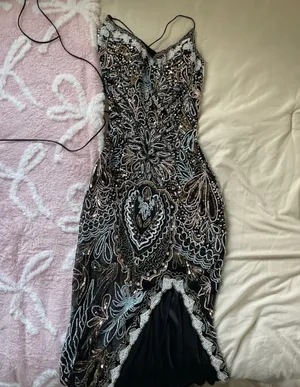 Primavera Couture Beaded Prom Dress thumbnail 3