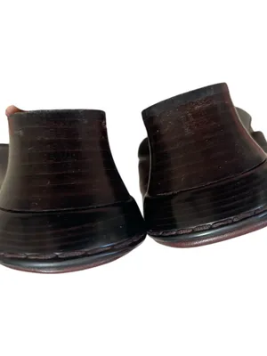 Sofft Brown Leather Crisscross Slide Everyday Comfort Sandals thumbnail 3