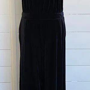 A New Day‎ Women's Halter Black Velvet Sleeveless Jumpsuit - M thumbnail 9