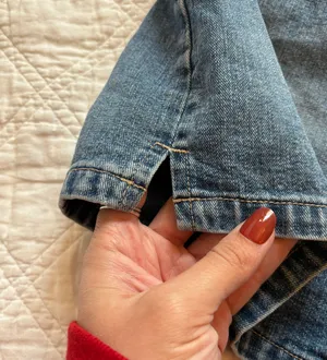 Moto Mini Jean Denim Shorts Blue thumbnail 3