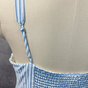 Skies Are Blue Womens Striped‎ Midi Dress Size XL Flowy Coastal Cottage Hamptons thumbnail 8