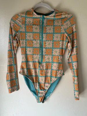 Dippin' Daisy's Shoal Front Zipper Long Sleeve One Piece (S) thumbnail 4