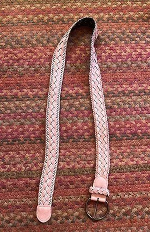 PINK BRAIDED BELT thumbnail 1
