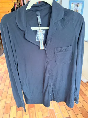SKIMS Button-Up Pajama Long Sleeve Top thumbnail 1