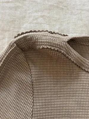 Free People Long Sleeve Waffle Knit Top thumbnail 5
