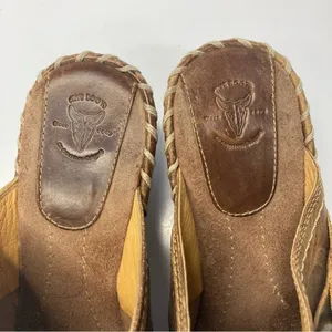 Vintage Frye‎ Charlotte ring leather mules clogs size 7 thumbnail 8
