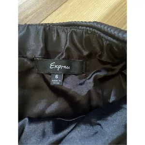 Express Sexy Black Ruffled Layers Strapless Body Hugging Cocktail Eve Dress 6 thumbnail 3