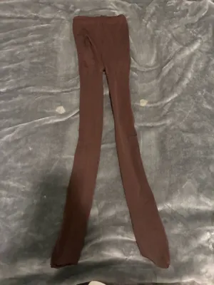 Brown Opaque Footed Tights thumbnail 2