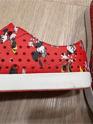 Native Shoes Women’s Red Minnie Mouse Slip-On Water Shoes thumbnail 2