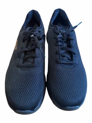 Skechers Women's Black Mesh Lace-Up Arch Fit Sneakers thumbnail 4