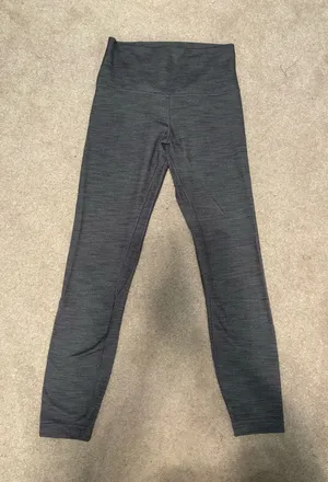 Lululemon Grey Leggings Size 6 thumbnail 1