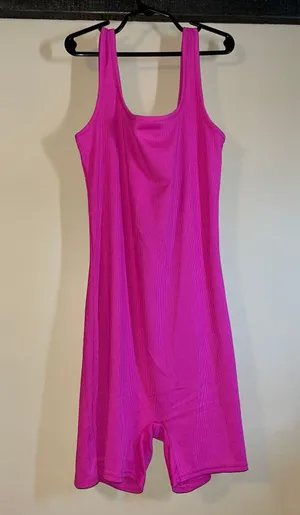 Ribbed Bodysuit Pink thumbnail 1