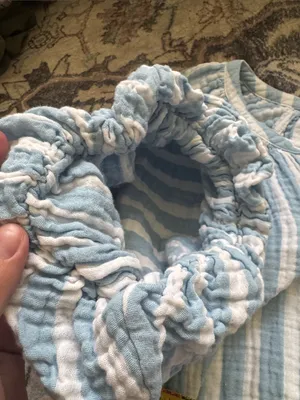 Old Navy Light Blue & White Striped Mini Dress thumbnail 5
