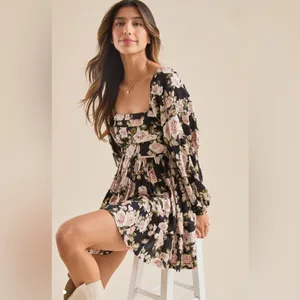 NWT Altar’d State Gracie Floral Mini Dress thumbnail 2