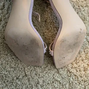 Steve Madden Collette Blush Glitter Rhinestone Strappy Stiletto Size 7 thumbnail 11