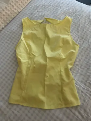 SheIn Yellow backless top thumbnail 2
