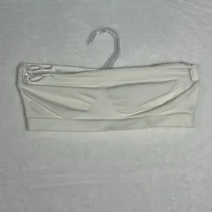 Nordstrom Seamless Bandeau Bra White Small Medium Nylon Spandex Comfort‎ Stretch thumbnail 2