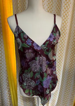 NWOT/ intimately free people size medium cropped floral cami thumbnail 1