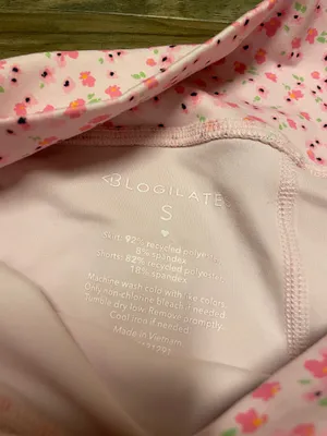 NWT! Blogilates Viral Taylor Swift Popflex Ballerina Skirt Skort Pink Floral Small thumbnail 6