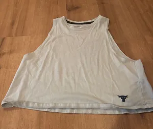 Under Armour Light Blue Women's Cropped Muscle Tank thumbnail 1