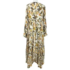 Free People Ethereal Dainty Row of Roses Floral Maxi Dress Size Small thumbnail 9