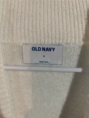 Old Navy Mock Neck Pointelle Sweater | Size: Medium thumbnail 4